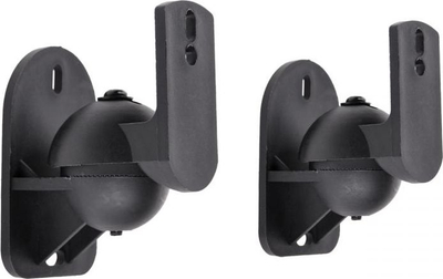 Mbajtëse murale për altoparlant Cabletech, set 2 copë, ngarkesë 3.5 kg, e zezë