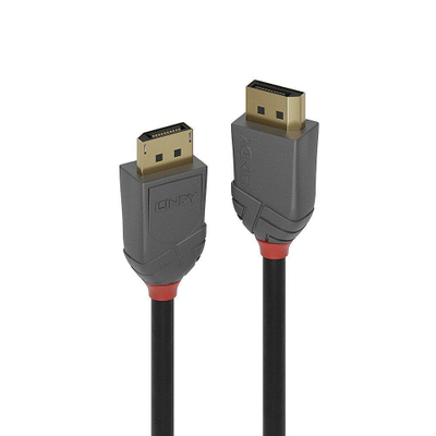 Kabllo DisplayPort në DisplayPort Lindy Anthra 36487, 15m, gri