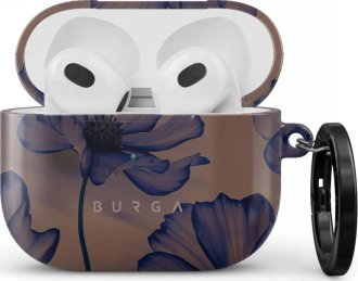 Mbulesë Burga Velvet Night për AirPods 3, kasë plastike mbrojtëse, e zezë