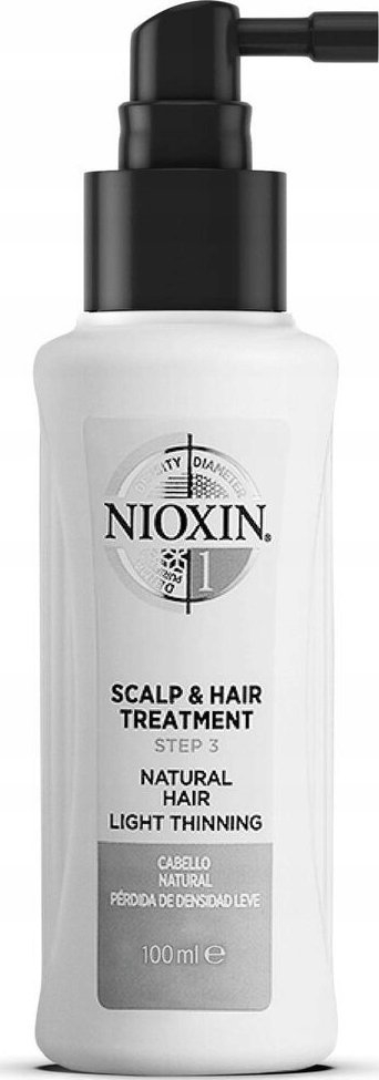 Trajtim për flokë Nioxin System 1 Step 3, për hollim të lehtë, 100 ml, i bardhë