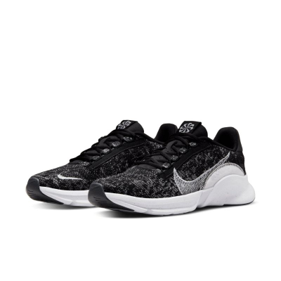 Atlete Nike SuperRep Go 3 Flyknit për palestër, Black Pure Platinum