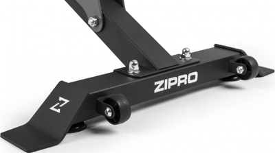 Stol fitnesi me mbajtëse Zipro Superset, 270kg, 164 x 56 x 116cm, i zi