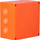 Kuti lidhje kabllosh KOPOS KSK 125_2PO6, 126x126x77mm, IP66 fire safe, portokalli