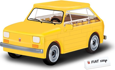 Сет играчка за градење Shumee Blocks Polski Fiat 126P, 71 парчиња, размер 1:35, повеќебојен
