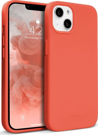 Mbulesë telefoni Crong Color Cover për iPhone 13, silikoni, coral
