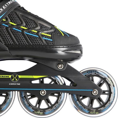 Patina inline Nils Extreme NA1128, rrota 84mm, ABEC-7, e zezë lime