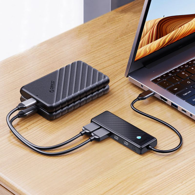 Hub USB C Orico PAPW2AC C3, 2 porta USB A 3.0, 2 porta USB C 3.0, i zi