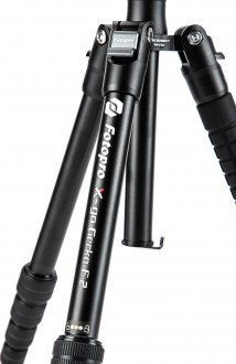 Tripod për kamerë Fotopro 58, alumin, kokë sferike, 8 kg, i zi