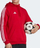 Bluzë me kapuç adidas Tiro 23 SW Hoody M HS3600, fleece, xhep kangur, e kuqe