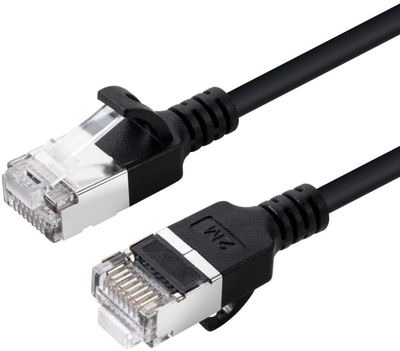 Kабел за мрежа MicroConnect CAT6A U-FTP Slim, LSZH, 0.15 m, сив