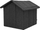 Shtëpi për kafshë Hobbydog R2 House Ekolen, material EKOLEN, e zezë