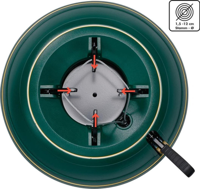 Stativ bredhi Krinner Vario Classic, 2.6 m, trung deri 12 cm, jeshil
