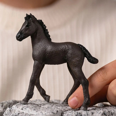 Figurë lodër Schleich Horse Club Friesian Foal, plastikë, multicolor