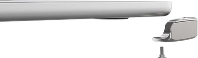 Adaptues sigurie Compulocks Ledge për MacBook Air 13" M2 M3, vend për kabllo sigurie, metalik