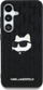 Mbulesë telefoni Karl Lagerfeld Leather Monogram Choupette, për Samsung Galaxy S25, e zezë