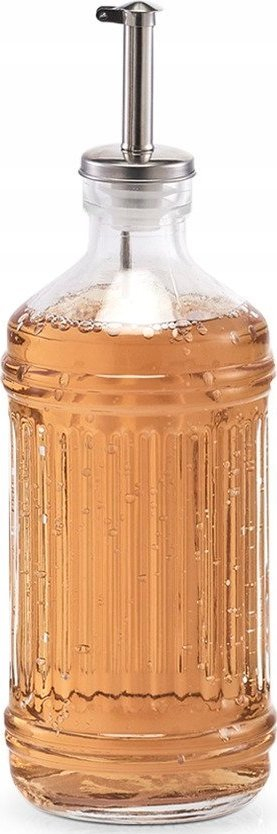 Dispenser për vaj edhe uthull Zeller, 500 ml, xham transparent