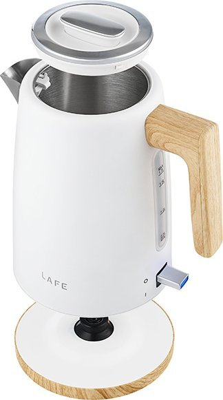 Ibrik elektrik Lafe Scandi PRO, 1.7L, 2200W, i bardhë inox