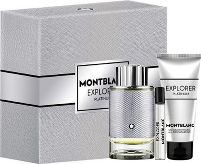 Set dhurate Montblanc Explorer Platinum, 100ml EDP, xhel dushi 100ml, mini EDP 7.5ml