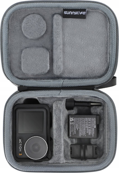 Këllëf SunnyLife OA3-B510-D për DJI Osmo Action 3, rezistent ndaj ujit, gri e errët