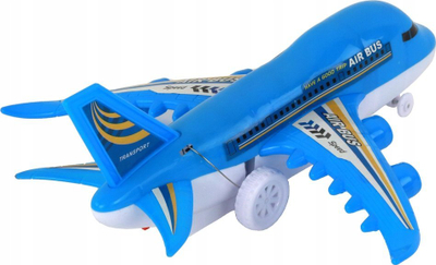 Avion lodër me komandë Leantoys Airplane, me drita LED, për kalamaj 3+, blu