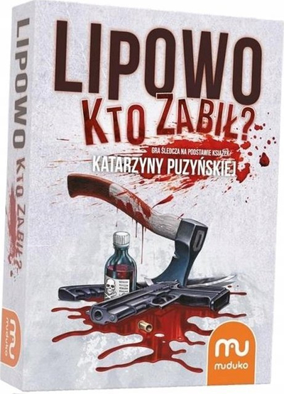 Lojë tavoline Muduko Lipowo Who Killed, lojë hetimi, në kuti dhurate