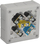 Kuti sipërfaqësore elektrike WIKAT VIPLAST 051-53, 110x110x35 mm, IP55, gri ash