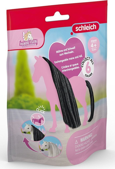 Lodër kal Schleich Horse Club 42649 Hair Beauty Horses, me aksesorë flokësh, multingjyrëshe