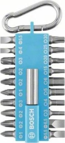 Set bitash kaçavide Bosch 21 copë, për kryq TORX HEX, me kuti plastike