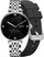 Smartwatch Gravity GT26-9, 2 rripa, argjendtë e zi