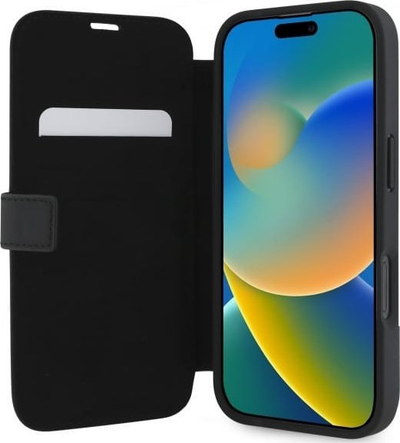 Mbulesë telefoni Mercedes MEBKP16L23RBGVK për iPhone 16 Pro 6.3", lëkurë, e zezë