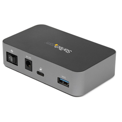 Qendër USB Startech, 4 porte, USB-C, 10Gbps, e zezë