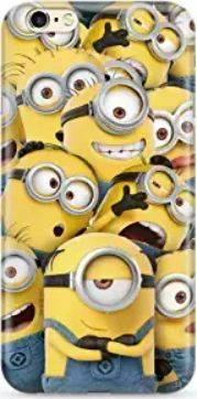 Mbulesë silikoni Minions për iPhone 6 Plus / 6S Plus, transparente, me figurë