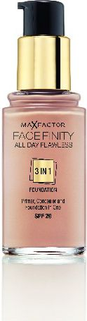 Fondatinë Max Factor Face Finity All Day Flawless 3 in 1 80 Bronze, SPF 20, 30ml