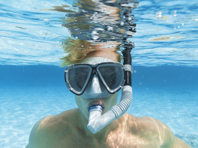 Set snorkeling Bestway 24029, maskë edhe tub noti, për të rritur, me shumë ngjyra