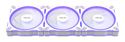Ventilator kase ASUS Prime MR120, 120mm, ARGB, i bardhë, set 3 copë