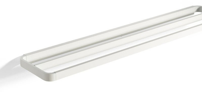 Mbajtëse peshqirësh e dyfishtë Zone Denmark Rim, 70 cm, e bardhë