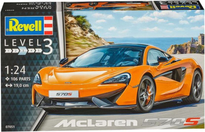 Model plastik Revell McLaren 570S 07051, për montim, i zi