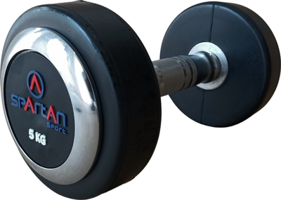 Shtangë dore Spartan Rubber Coated, 5 kg, e zezë