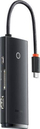 HUB USB C Baseus 6 në 1, HDMI, 3x USB 3.0, gri
