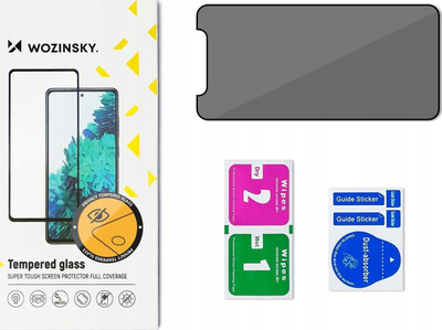 Xham mbrojtës Wozinsky Privacy Glass për iPhone 16 Plus, xham i temperuar 9H, filtër anti spy