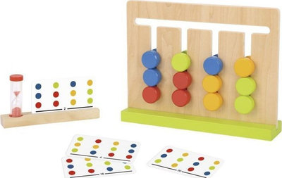Lojë druri logjike Tookyland Wooden Slide Puzzle Board, 18 copa, 22 x 17 x 5 cm, shumengjyrëshe
