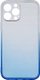 Kapak Ombre për Samsung Galaxy A14, TPU 2mm, transparent me gradient blu