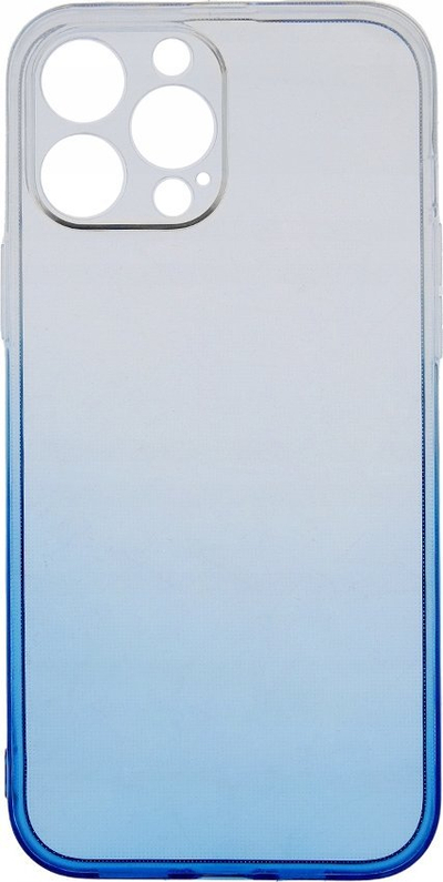 Kapak Ombre për Samsung Galaxy A14, TPU 2mm, transparent me gradient blu