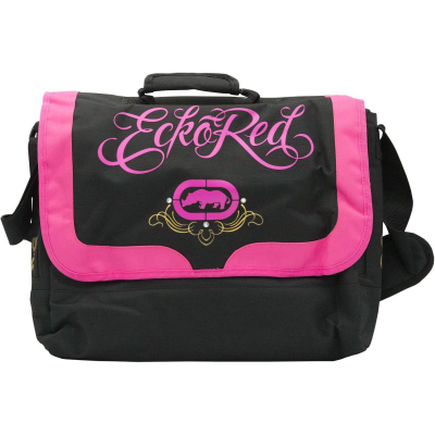 Çantë laptopi Ecko Red, 17", me dorezë, e zezë roze