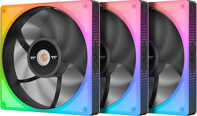 Ventilatorë PC Thermaltake ToughFan 14 RGB, set 3 copë 140mm, me hub, të bardhë