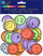 Stickerë shkumëze DpCraft Emotions, 60 copë, diametri 3.5 cm, shumëngjyrëshe