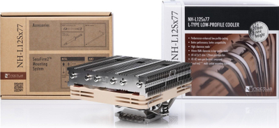 Ftohës CPU Noctua NH-L12Sx77, 77mm, me 6 heatpipe, kafe