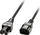 Kabllo zgjatues rryme Lindy 30314, IEC C14 në IEC C15, 2m, i zi