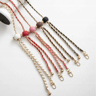 Ланјард синџир за телефон 4Smarts Chain Lanyard Glamour, ширина до 80 mm, силиконска рачка, кафеав