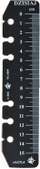 Vizore për organizues Second Ruler, 15 cm, e zezë
